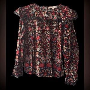 Floral Long Sleeve Women's Top